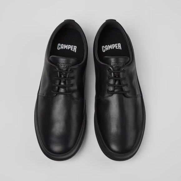 CAMPER Chasis Black Leather Men's Shoes - Picture 1 of 7